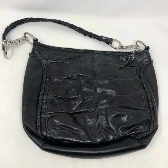 The Sak Handbags - The Sak Black Leather Hobo Bag Purse
